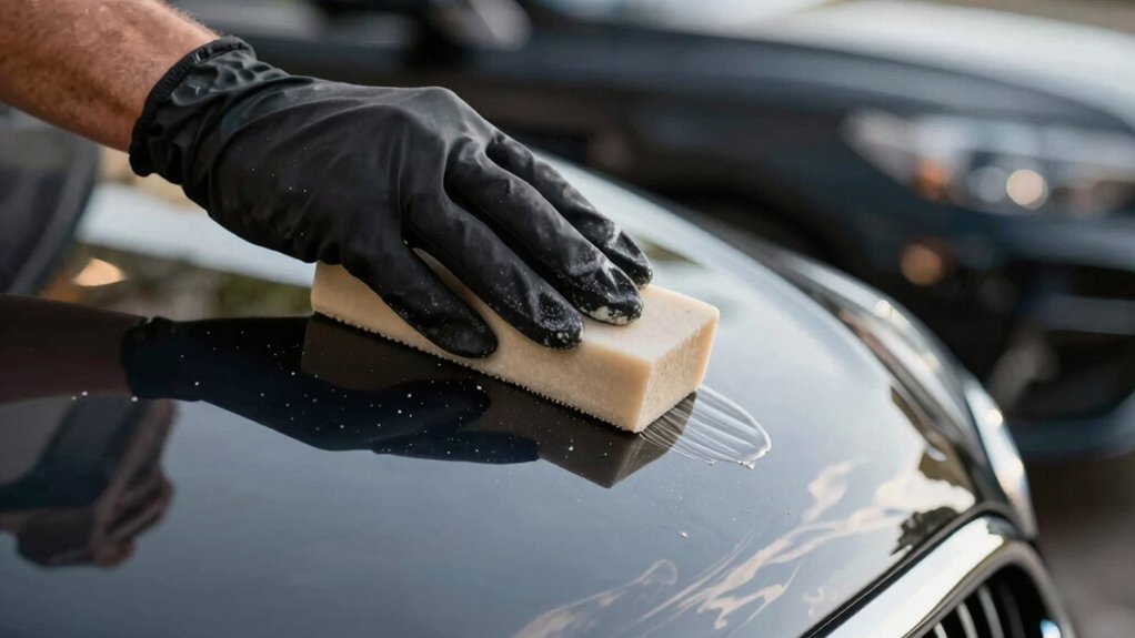 clay bar smooths car paint
