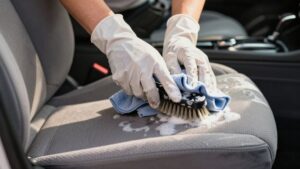 clean car fabric seats effectively and safely