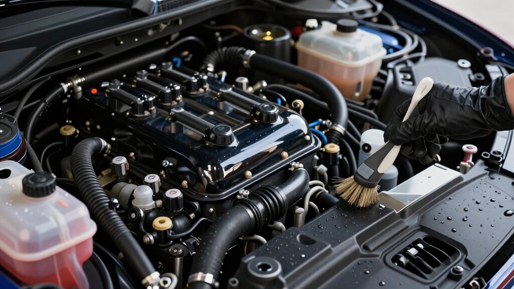 engine bay cleaning safety precautions
