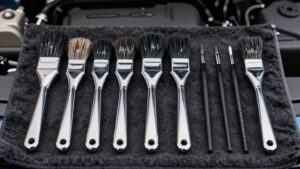 engine bay detailing brush sets