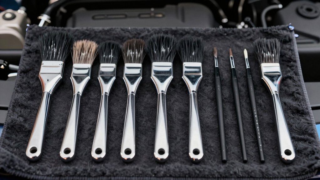 engine bay detailing brush sets
