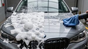 foam prewash versus contact wash