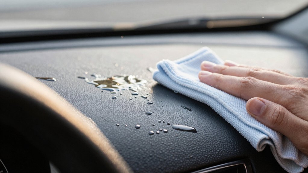 how to clean dashboard streak free