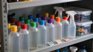 labeling and storing detailing chemicals