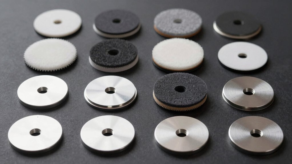 polishing pad sizes chart
