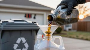 properly dispose used motor oil