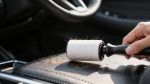 remove pet hair from car seats