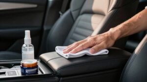 safely clean car leather seats