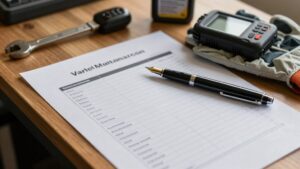 vehicle maintenance log template